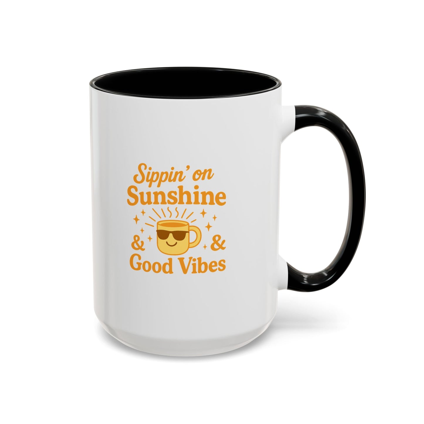 Sippin' on Sunshine Coffee Mug, Positive Vibes Mug, Gift for Coffee Lovers, Inspirational Mug, Housewarming Gift, Fun Drinkware