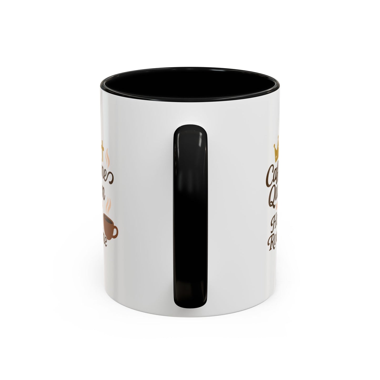 Caffeine Queen Coffee Mug | Holy Routine Gift, Inspirational Cup, Drinkware for Coffee Lovers, Motivational Mug, Morning Routine