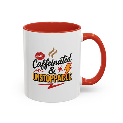 Caffeinated & Unstoppable Coffee Mug - Fun Gift for Coffee Lovers, Cute Office Decor, Motivational Drinkware, Perfect for Birthdays, [...]