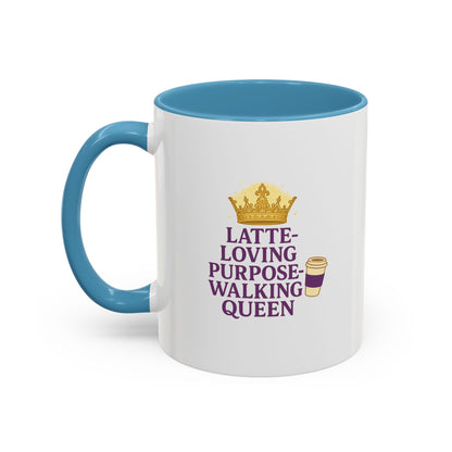 Latte-Loving Queen Coffee Mug - Perfect for Coffee Lovers, Birthday Gift, Personalized Kitchen Decor, Mother's Day Gift, Fun Office Mug