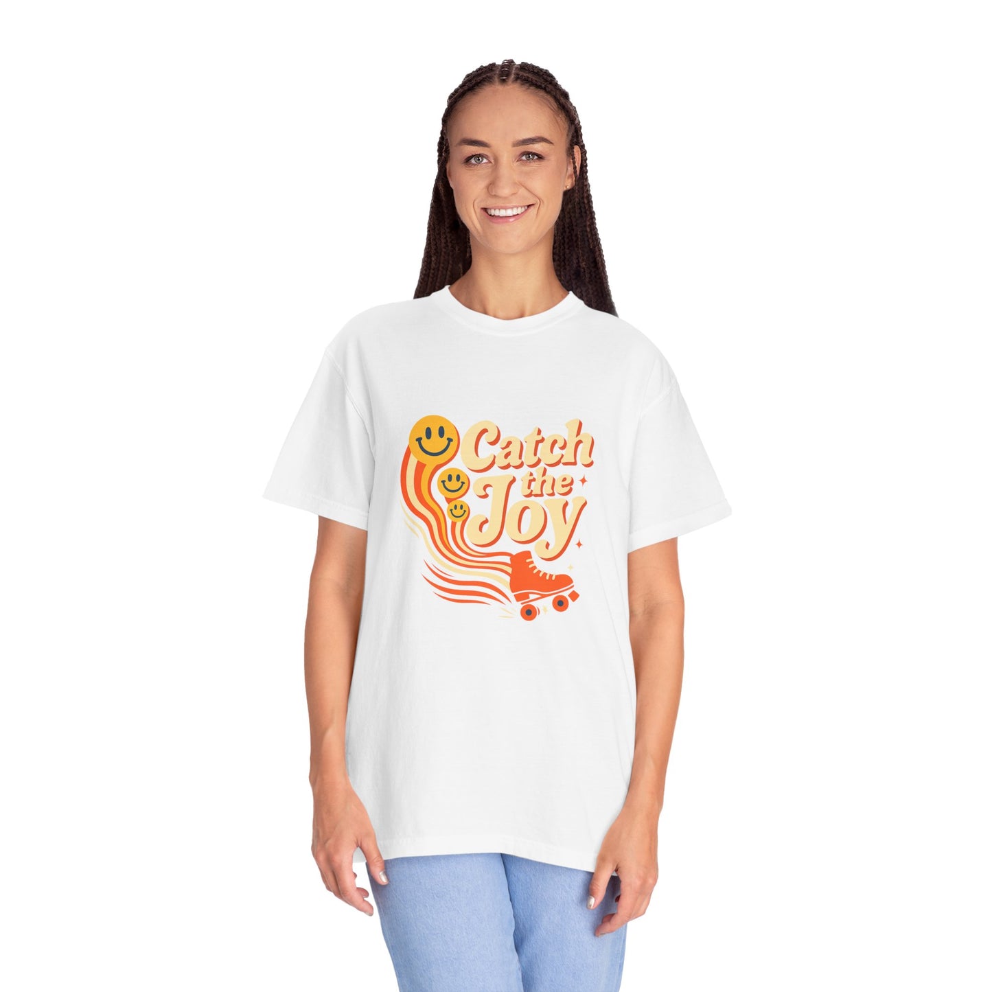 Catch the Joy Retro T-Shirt | Vintage Roller Skating Tee | Perfect Gift for Skaters &amp; Friends | Fun Summer Wear, Casual Fashion, Gift Idea