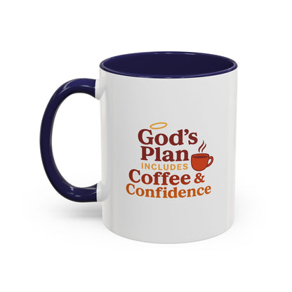God's Plan Coffee Mug - Inspirational Gift for Coffee Lovers, Unique Christian Mug, Motivational Kitchen Decor, Coffee & Confidence