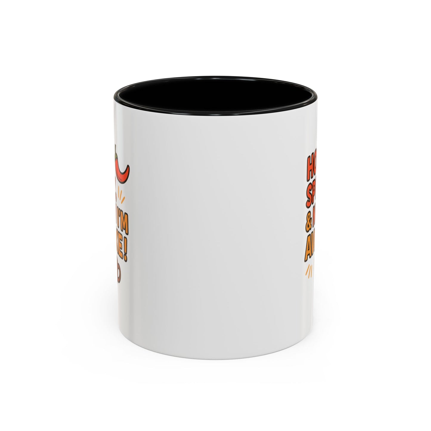 Funny Coffee Mug: "Hot, Spicy, & Now I'm Awake!" - Perfect Gift for Coffee Lovers, Mugs for Friends, Humorous Kitchen Decor, Novelty Mug