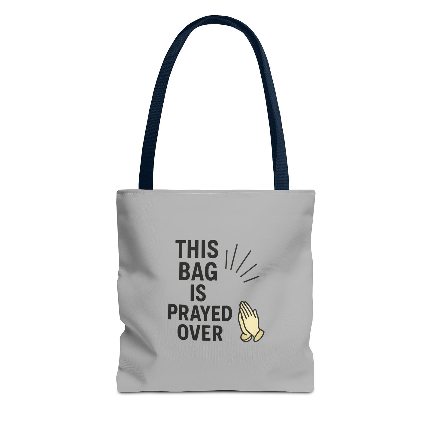Prayed Over Tote Bag, Spiritual Gift, Christian Tote, Faith Bag, Church Accessory, Inspirational Shopper