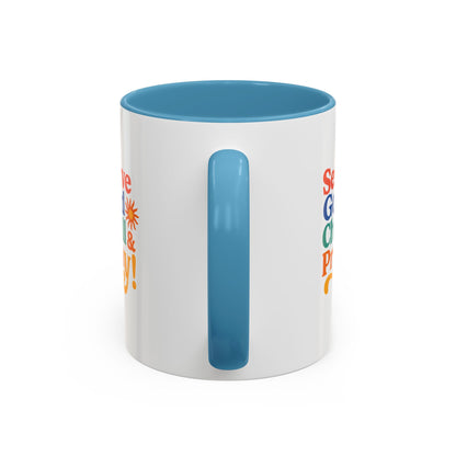 Colorful Inspirational Coffee Mug - Serve God Chill & Pray - Perfect for Gift, Relaxation, Daily Use, Coffee Lovers, Ceremonies
