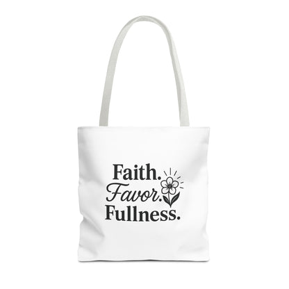 Faith-Inspired Tote Bag for Daily Essentials, Eco-Friendly Shopping Bag, Motivational Quote Tote, Spiritual Gift, Everyday Use