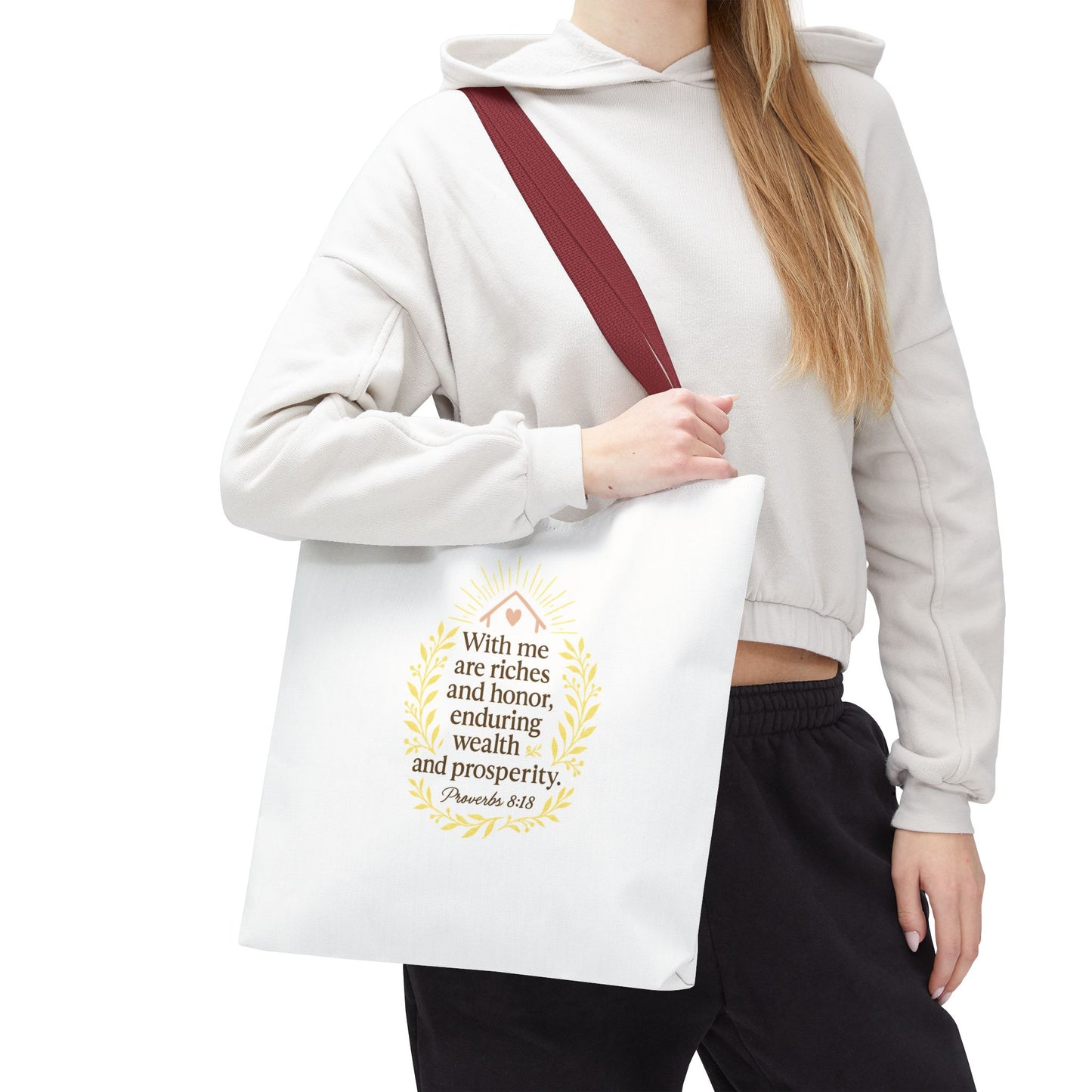 Prosperity Bible Verse Tote Bag