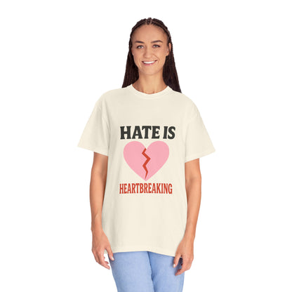 Heartbreaking Message Awareness Garment-Dyed T-Shirt