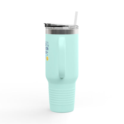 Baptized in Hydration Travel Mug | Insulated 40oz Cup for Water Lovers | Perfect Gift for Hydration Enthusiasts, Travel, Funny Humor