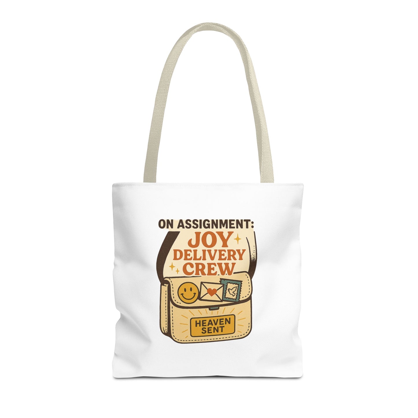 Joy Delivery Crew Tote Bag - Heaven Sent, Birthday Gift, Grocery Bag, Eco-Friendly Tote, Unique Gift Idea