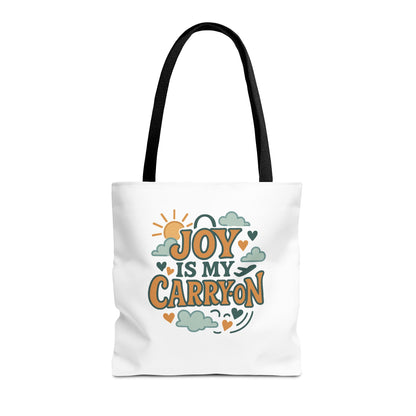 Joyful Carryall Tote Bag | Eco-Friendly Shopper | Perfect for Gifts, Organizing, Travel, Beach Days, and Everyday Errands