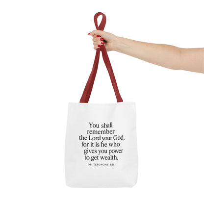 Inspirational Tote Bag - Faith Quote, Bible Verse Gift, Christian Tote, Scripture Bag, Positive Affirmation Accessory