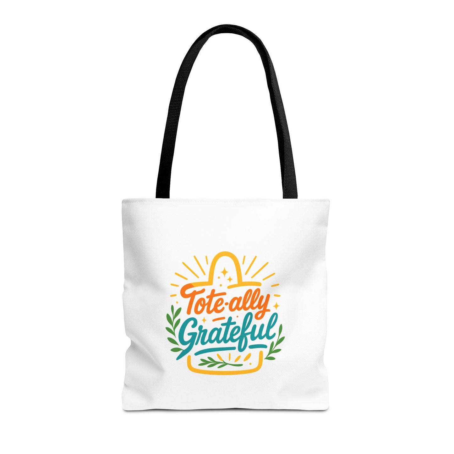 Grateful Tote Bag, Eco-Friendly Shopping Bag, Gift for Mom, Stylish Carry-All, Perfect for Summer Adventures