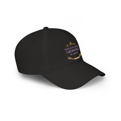 Rooted in Grace Baseball Cap — "Growing in Light" Inspirational Hat