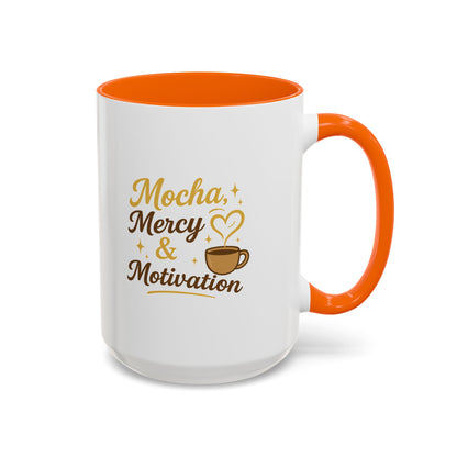 Mocha Mercy & Motivation Coffee Mug, Inspirational Coffee Cup, Gift for Coffee Lovers, Motivational Mug, Birthday Present