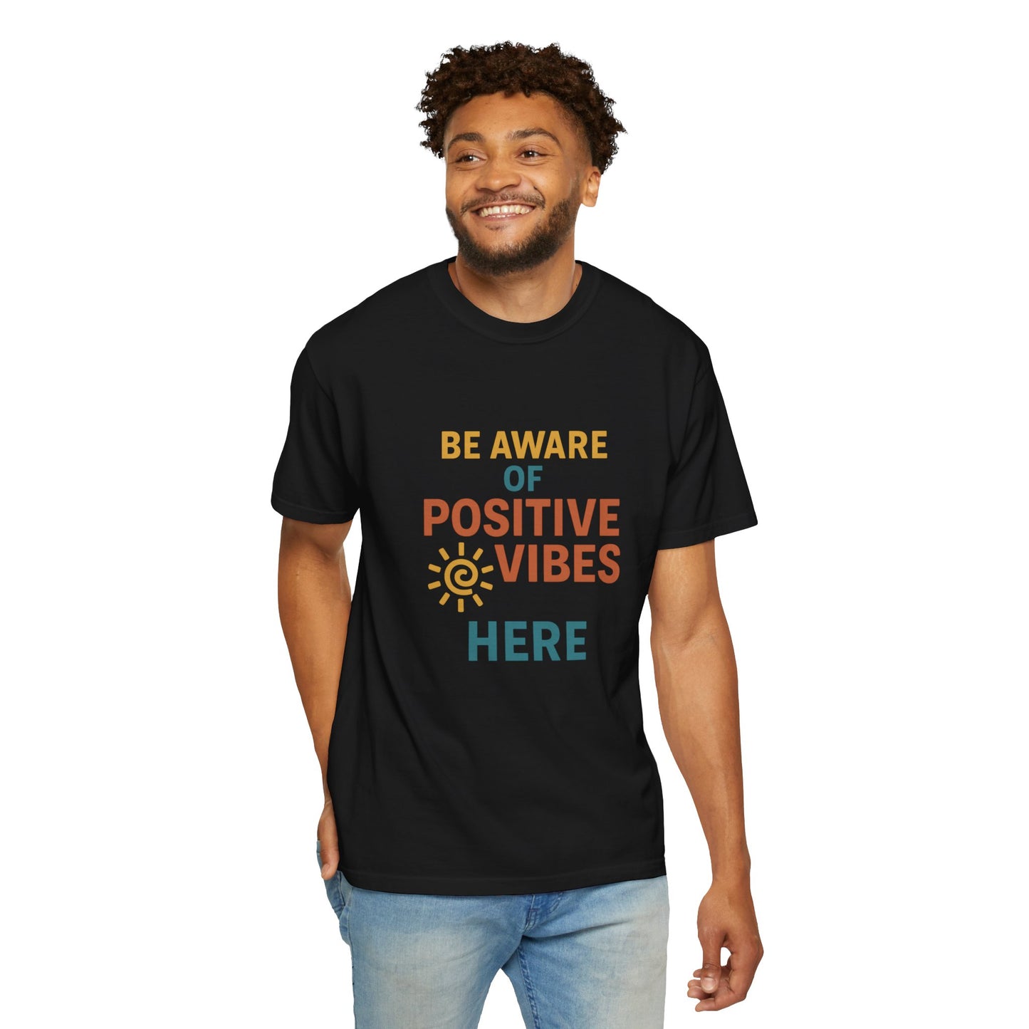 Positive Vibes Garment-Dyed T-Shirt