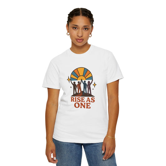 Unity Graphic Tee - Inspirational Unisex Shirt - Rise As One T-shirt, Equality Apparel, Gift for Social Activists, Summer Fashion