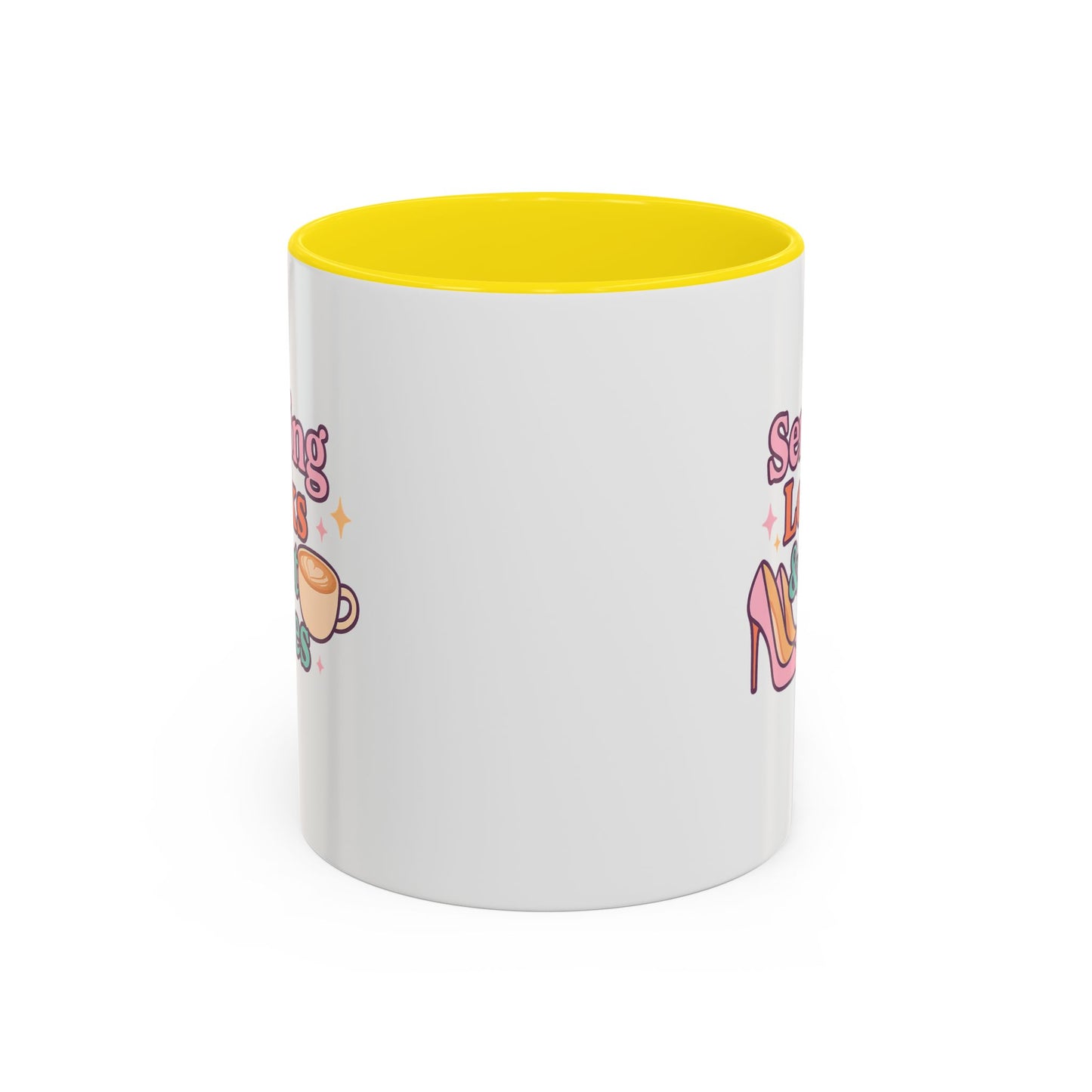 Serving Look and Latte Accent Coffee Mug (11, 15oz)
