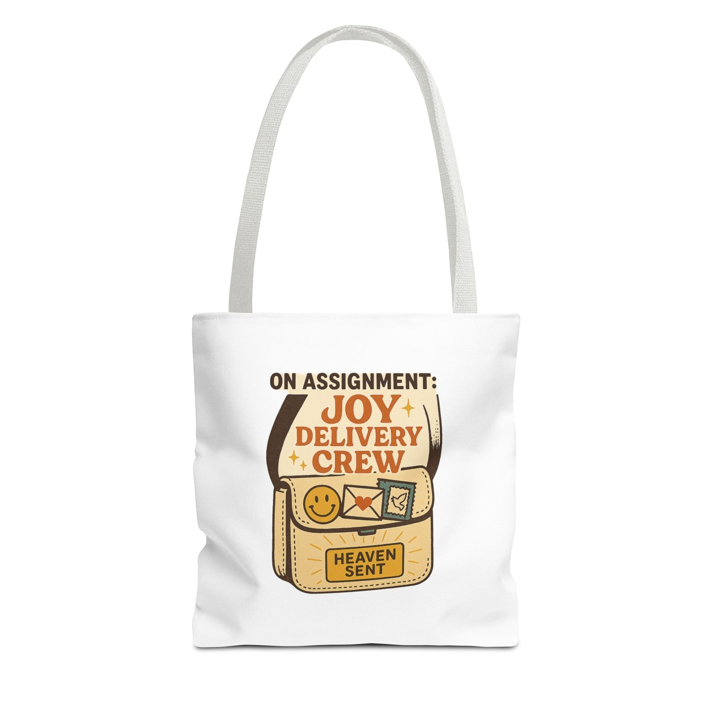 Joy Delivery Crew Tote Bag - Heaven Sent, Birthday Gift, Grocery Bag, Eco-Friendly Tote, Unique Gift Idea