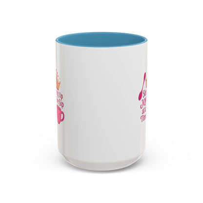 Joyful Crown Accent Coffee Mug | Perfect for Birthdays, Gifts, Home Decor, Coffee Lovers, Daily Motivation