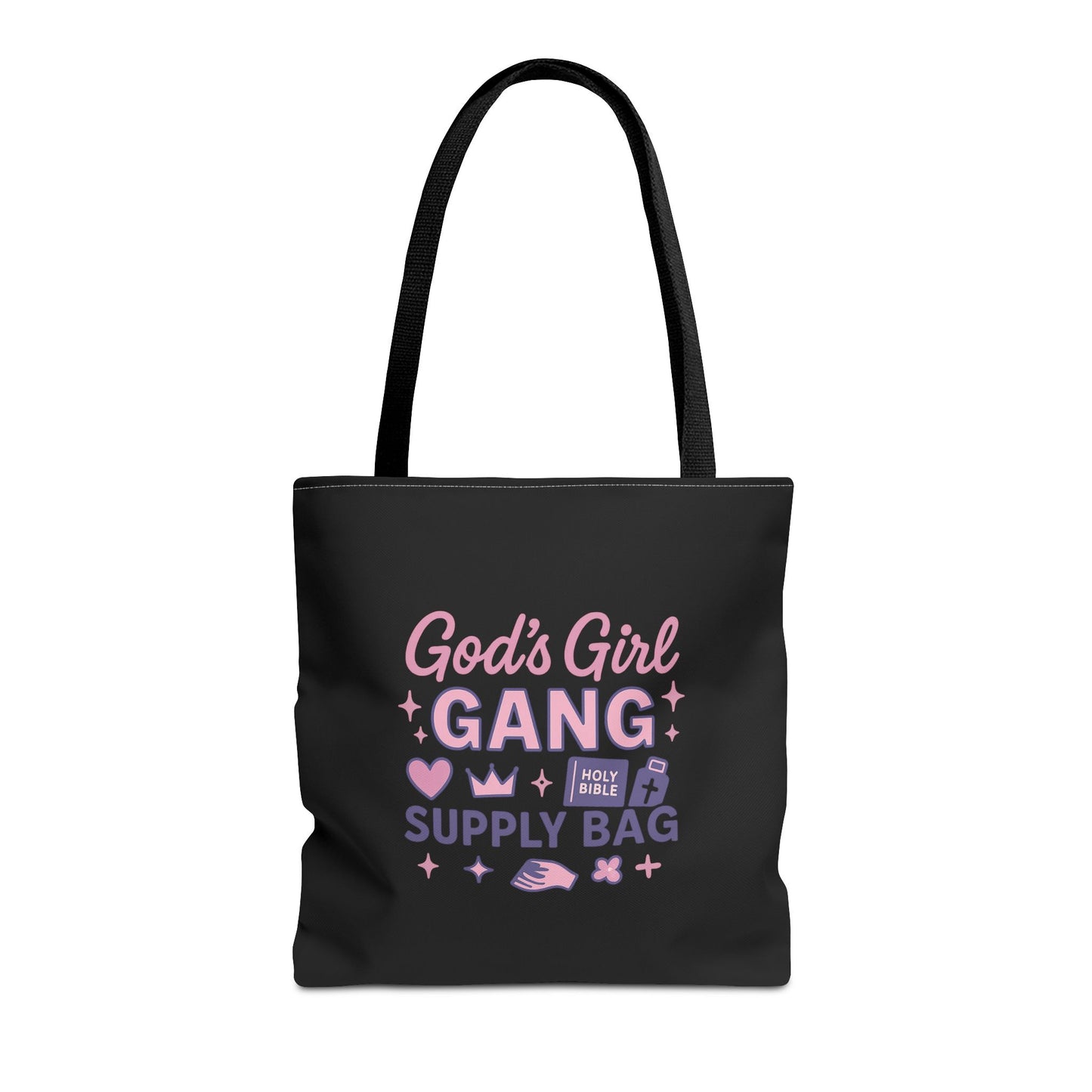 God's Girl Gang Tote Bag | Stylish Supply Bag, Gift for Friends, Everyday Use, Eco-Friendly Shopping, Fun & Functional