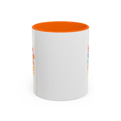 Serve God, Chill & Pray Accent Coffee Mug (11, 15oz)