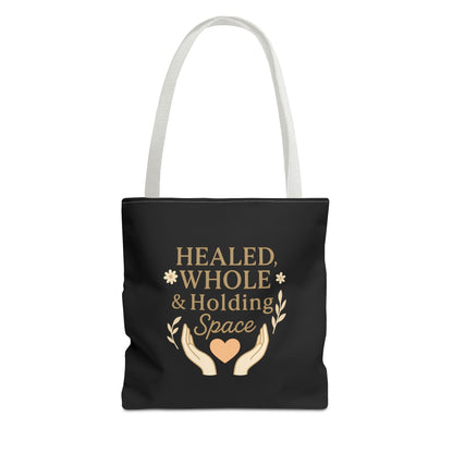 Spiritual Healing Tote Bag, Eco-Friendly Shopping Bag, Inspirational Gift, Reusable Market Tote, Mindfulness Carrier