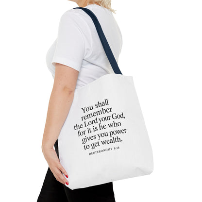 Inspirational Tote Bag - Faith Quote, Bible Verse Gift, Christian Tote, Scripture Bag, Positive Affirmation Accessory