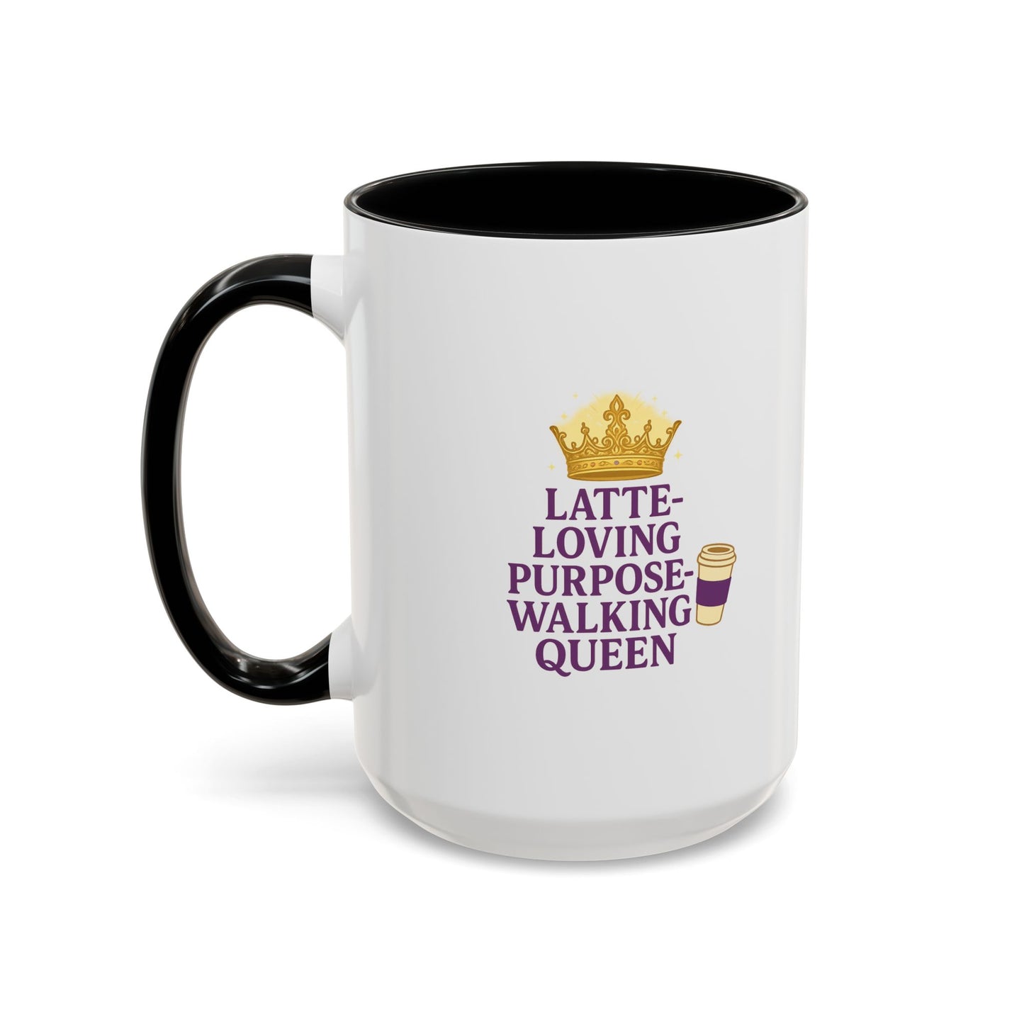 Latte-Loving Queen Coffee Mug - Perfect for Coffee Lovers, Birthday Gift, Personalized Kitchen Decor, Mother's Day Gift, Fun Office Mug