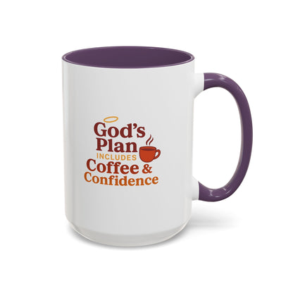 God's Plan Coffee Mug - Inspirational Gift for Coffee Lovers, Unique Christian Mug, Motivational Kitchen Decor, Coffee & Confidence