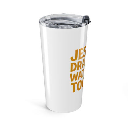 Jesus Drank Water Too Tumbler | Funny Christian Travel Mug | Unique Gift for Believers | Religious Drinkware | Inspirational Shake-Up Cup