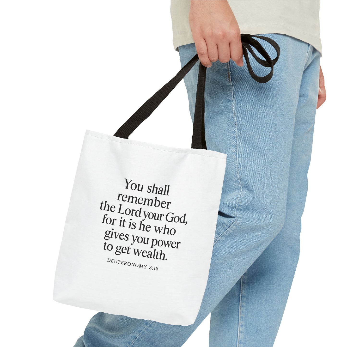 Inspirational Tote Bag - Faith Quote, Bible Verse Gift, Christian Tote, Scripture Bag, Positive Affirmation Accessory