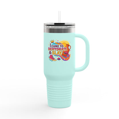 Colorful Hyderated & Slaying Insulated Travel Mug – Perfect Gift for Motivated Individuals, Inspiring Quotes, Hydration on the Go, Travel Accessories, [...]