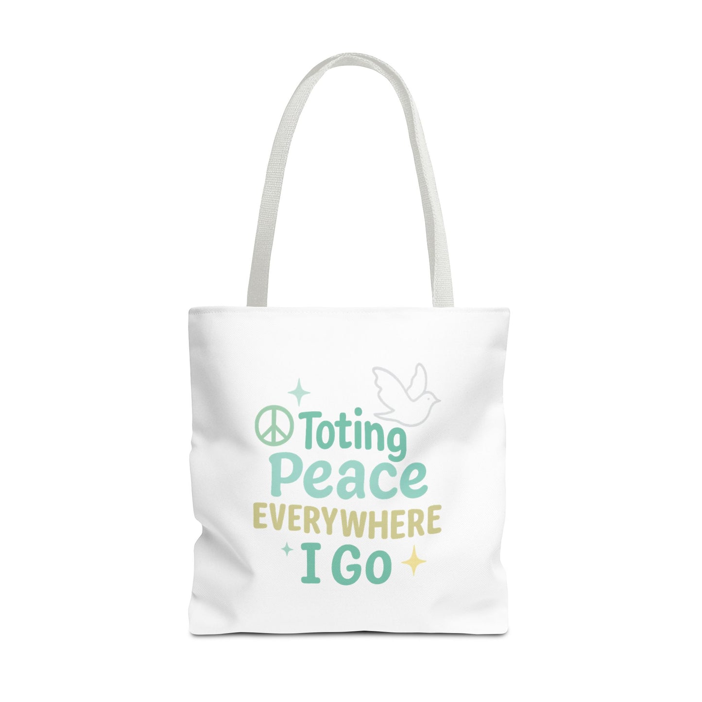 Peaceful Reusable Tote Bag