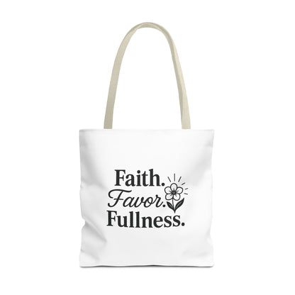 Faith-Inspired Tote Bag for Daily Essentials, Eco-Friendly Shopping Bag, Motivational Quote Tote, Spiritual Gift, Everyday Use
