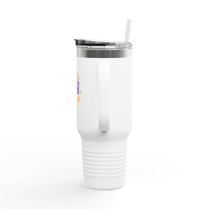 Catch Flights Travel Mug, 40oz Insulated Coffee Cup for Travelers, Unique Gift for Adventurers, Eco-Friendly Reusable Tumbler