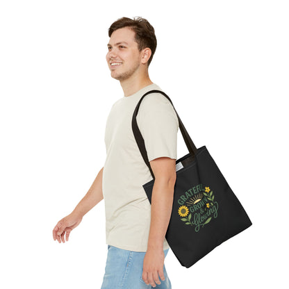 Grateful Grown & Glowing Tote Bag Eco-Friendly Shopper