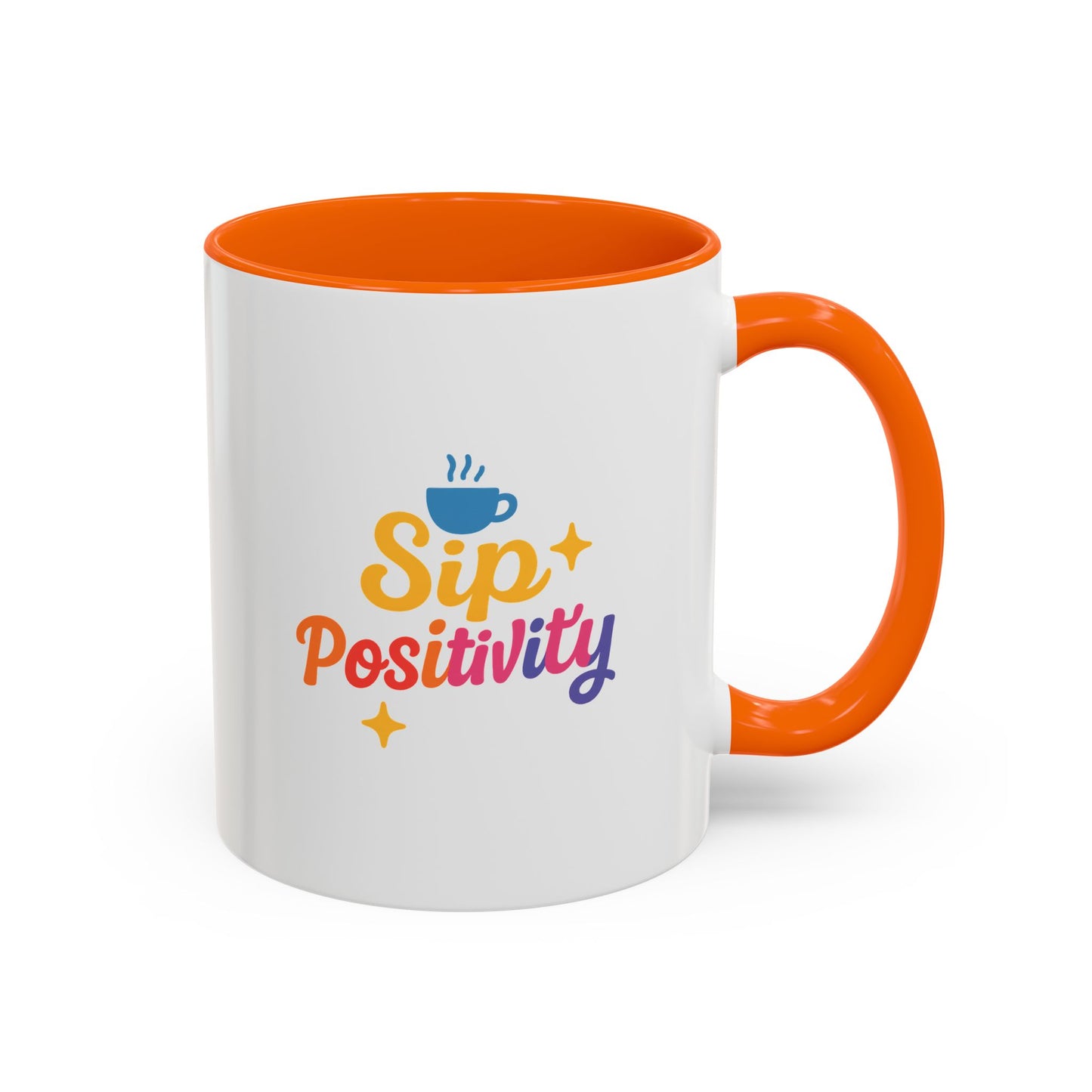Sip Positivity Accent Coffee Mug (11, 15oz)