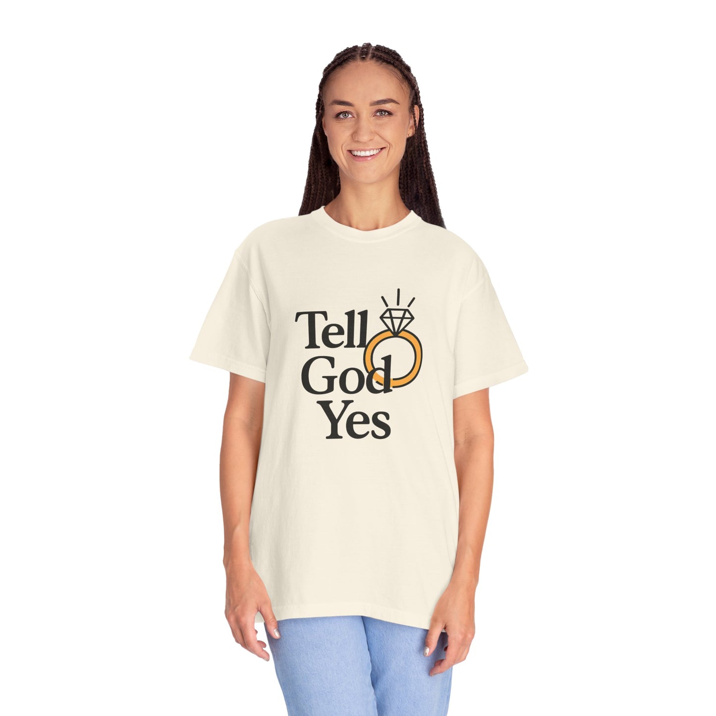 Wedding Proposal T-Shirt, Engagement Gift, Tell God Yes Shirt, Unisex Shirt, Marriage Celebration Tee