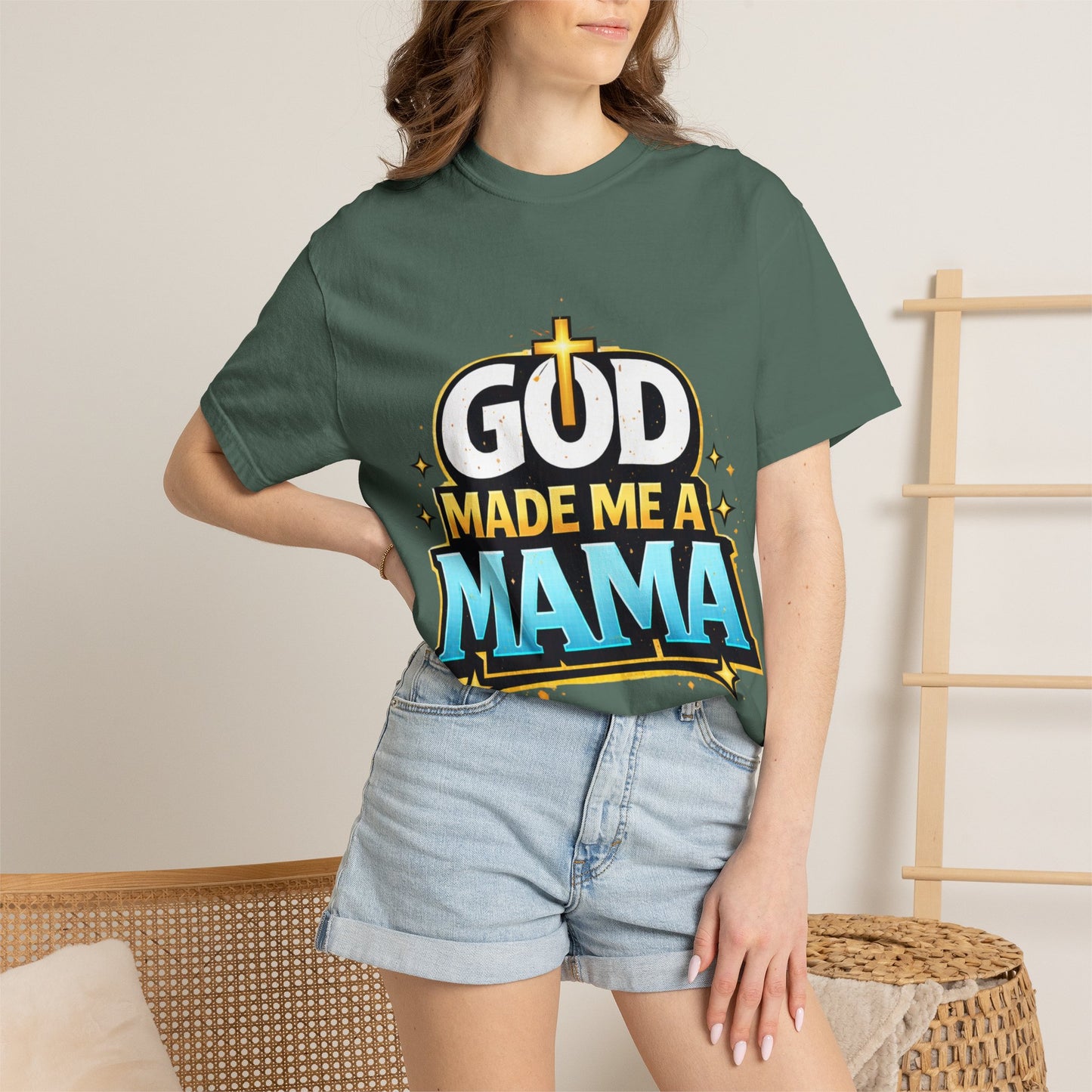 God Made Me A Mama Faith-Based Unisex Tee