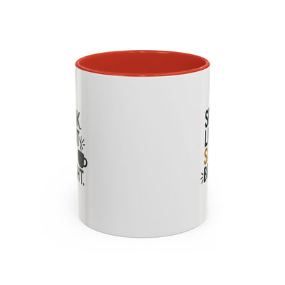 Accent Coffee Mug - Speak Light Sip Bright - Inspirational Coffee Cup, Unique Gift, Kitchen Decor, Motivational Mug, Personalize Your Sip