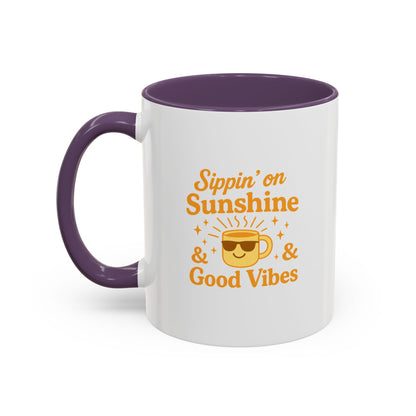 Sipping on Sunshine Coffee Mug - Brighten Your Morning Routine