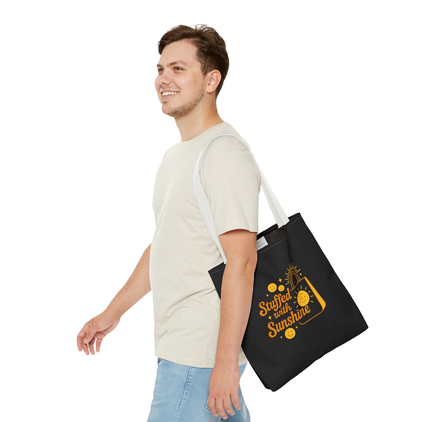 Sunshine Tote Bag Brighten Your Day  Reusable Shopping Bag  Beach Tote  Gift Idea for Friends  Summer Essentials