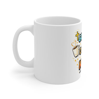 God First Then Coffee Then Kids Mug – Funny Christian Mom Gift | Mother’s Day Coffee Cup