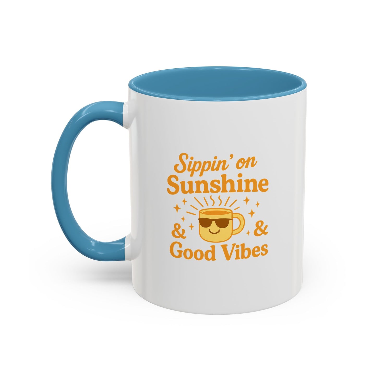 Sippin' on Sunshine Coffee Mug, Positive Vibes Mug, Gift for Coffee Lovers, Inspirational Mug, Housewarming Gift, Fun Drinkware
