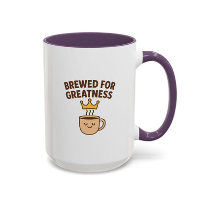 Brewed for Greatness Coffee Mug - Motivational Ceramic Cup, Office Gift, Home Decor, Birthday Present, Tea Lovers