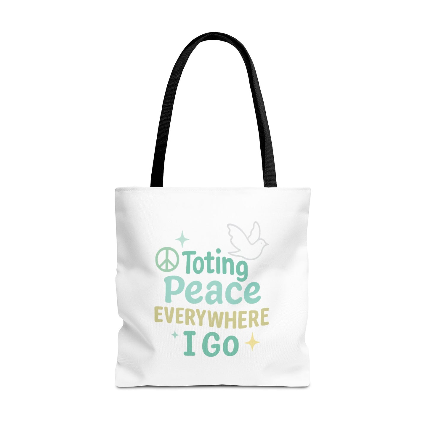 Peaceful Reusable Tote Bag
