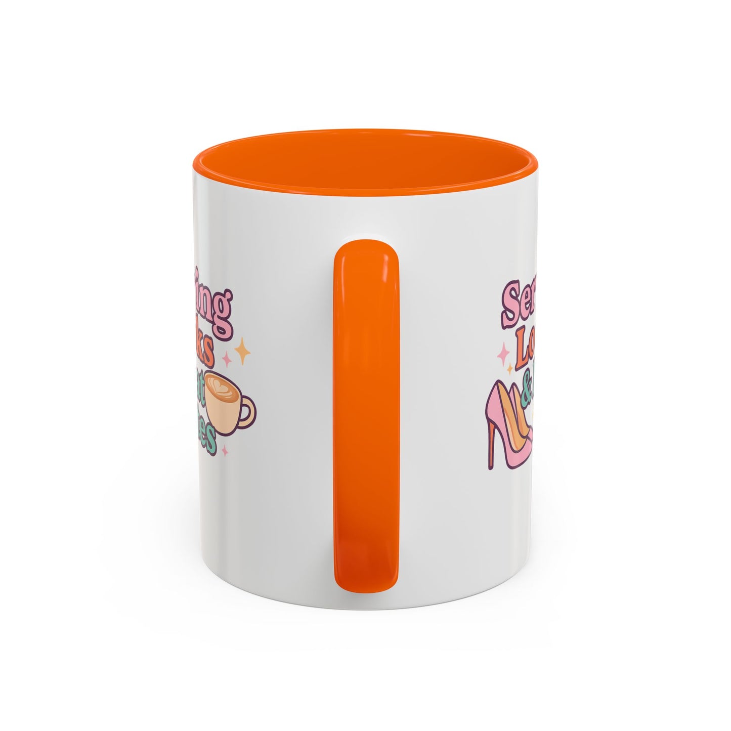 Serving Look and Latte Accent Coffee Mug (11, 15oz)