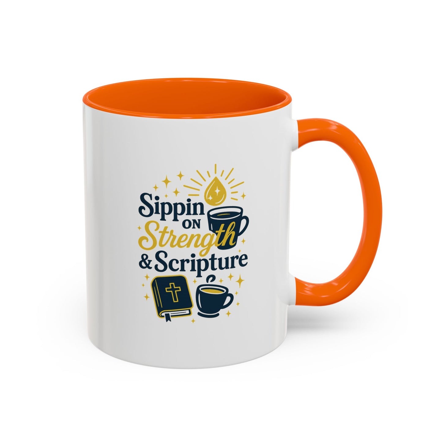Inspirational Coffee Mug - Sippin' on Strength & Scripture - Perfect Gift for Coffee Lovers, Spiritual Growth, Daily Inspiration, [...]
