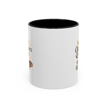 Caffeine Queen Coffee Mug | Holy Routine Gift, Inspirational Cup, Drinkware for Coffee Lovers, Motivational Mug, Morning Routine